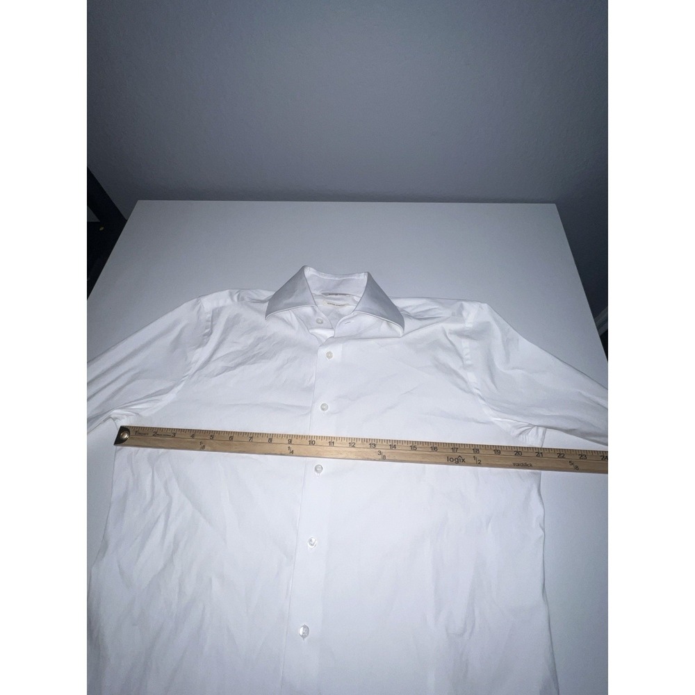 Suitsupply White Cotton Stretch Extra Slim Fit Dress Shirt - Picture 3 of 12